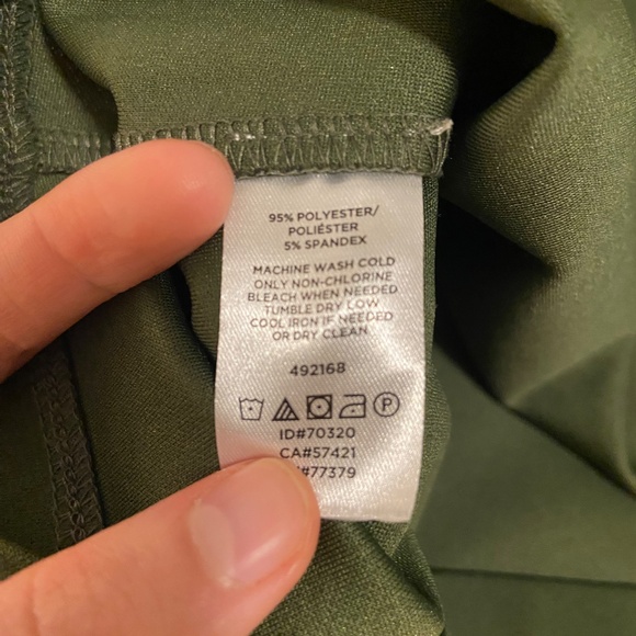 Ann Taylor | Army Green Blouse w/Gold Button Details | Size XS petite - Picture 4 of 5